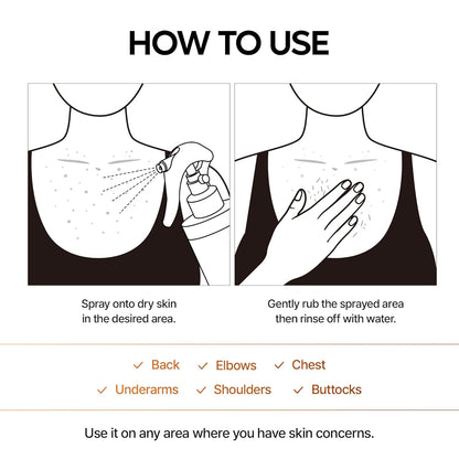 Korean Body Brightening Spray
